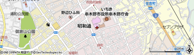 いちき串木野市中央公民館周辺の地図