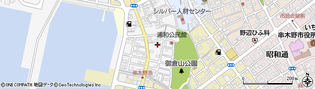 鹿児島県いちき串木野市浦和町周辺の地図