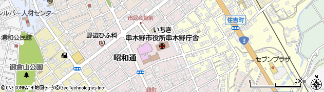 鹿児島県いちき串木野市周辺の地図