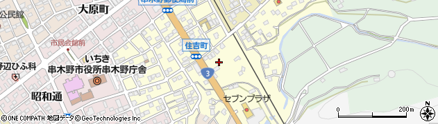 鹿児島県いちき串木野市住吉町周辺の地図