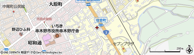 鹿児島県いちき串木野市住吉町7周辺の地図