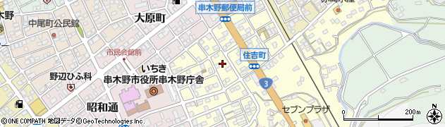 鹿児島県いちき串木野市住吉町38周辺の地図