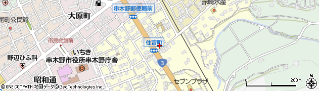 鹿児島県いちき串木野市住吉町106周辺の地図