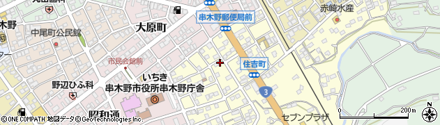 鹿児島県いちき串木野市住吉町40周辺の地図
