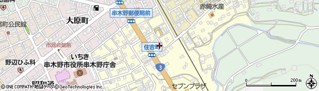 鹿児島県いちき串木野市住吉町107周辺の地図