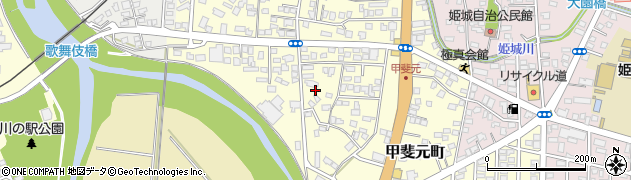 宮崎県都城市甲斐元町周辺の地図