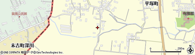 宮崎県都城市平塚町3240周辺の地図