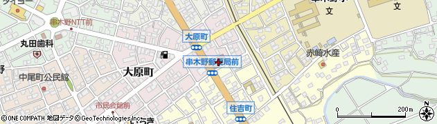 串木野郵便局集荷周辺の地図
