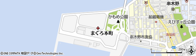 鹿児島県いちき串木野市まぐろ本町周辺の地図
