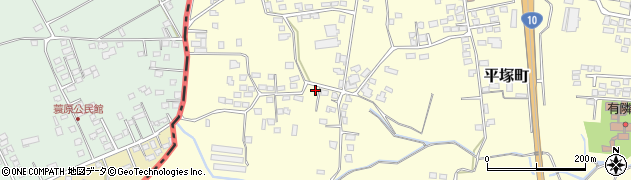 宮崎県都城市平塚町3200周辺の地図