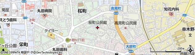 桜町公民館周辺の地図