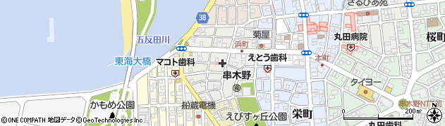 鹿児島県いちき串木野市本浜町周辺の地図