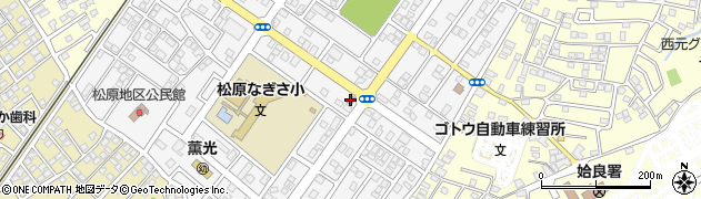帖佐松原簡易郵便局周辺の地図