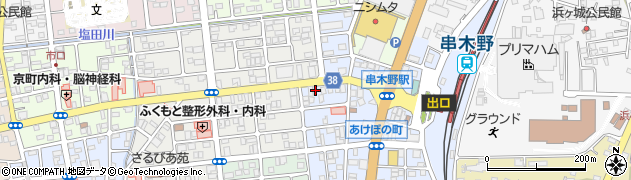 鹿児島県いちき串木野市曙町38周辺の地図