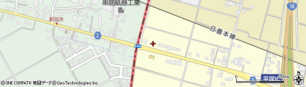 宮崎県都城市平塚町2584周辺の地図