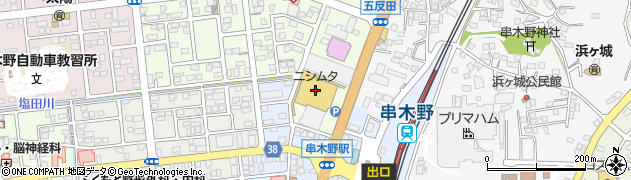 ダイソー鹿児島串木野店周辺の地図