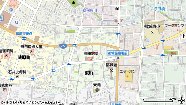〒885-0052 宮崎県都城市東町の地図