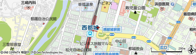 宮崎県都城市松元町周辺の地図