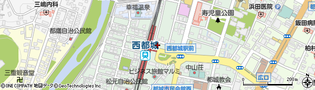 宮崎県都城市松元町周辺の地図