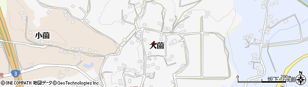 鹿児島県いちき串木野市大薗周辺の地図