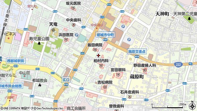 〒885-0072 宮崎県都城市上町の地図