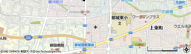 ドラッグストアモリ都城上東店周辺の地図