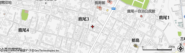 宮崎県都城市鷹尾周辺の地図