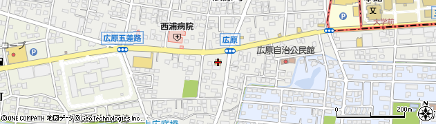 ファミリーマート都城広原店周辺の地図