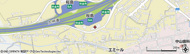 九州自動車道　桜島ＳＡ下り周辺の地図