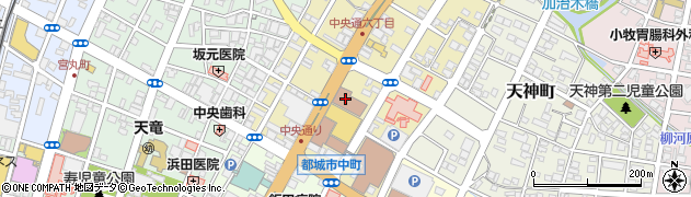 宮崎県都城市中町14-18周辺の地図