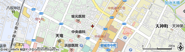 宮崎県都城市中町3周辺の地図