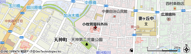 宮崎県都城市中原町14周辺の地図