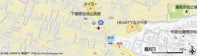 ダイソー＆アオヤマ都城蓑原店周辺の地図