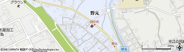 鹿児島県いちき串木野市野元周辺の地図