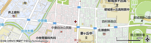 宮崎県都城市中原町30周辺の地図