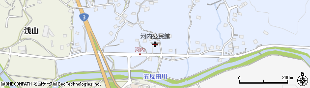 河内公民館周辺の地図