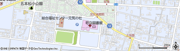 三股町役場　総合文化施設会館文化会館周辺の地図