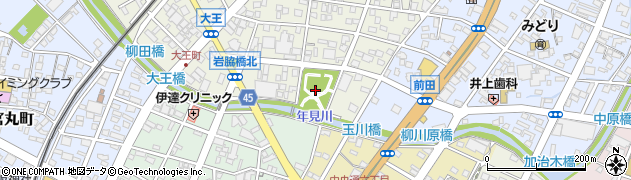 大王街区公園周辺の地図