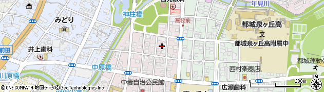 宮崎県都城市中原町32周辺の地図