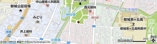 宮崎県都城市中原町37周辺の地図