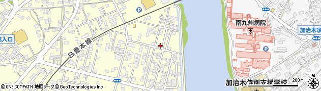 鹿児島県姶良市東餅田990-1周辺の地図