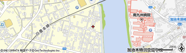 鹿児島県姶良市東餅田990-7周辺の地図