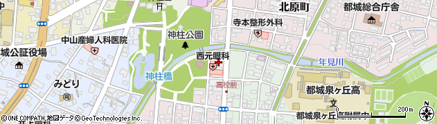 宮崎県都城市中原町41周辺の地図
