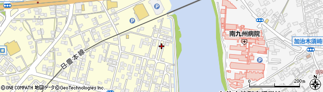 鹿児島県姶良市東餅田990-9周辺の地図