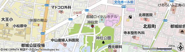 神柱宮周辺の地図