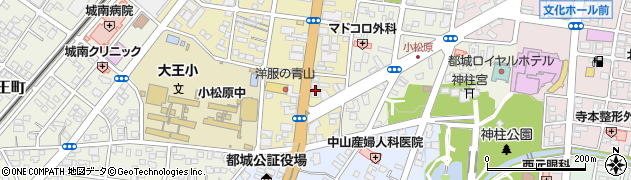 ソフトバンク　都城中央店周辺の地図