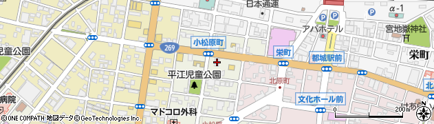 宮崎太陽銀行都城北支店周辺の地図