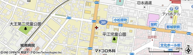 メガネスーパー都城店周辺の地図