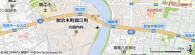 重信落花生店周辺の地図
