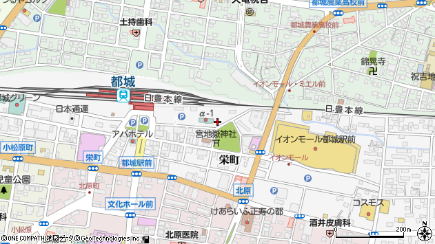 〒885-0023 宮崎県都城市栄町の地図